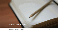 Desktop Screenshot of andaleebwajid.com