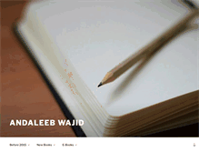 Tablet Screenshot of andaleebwajid.com